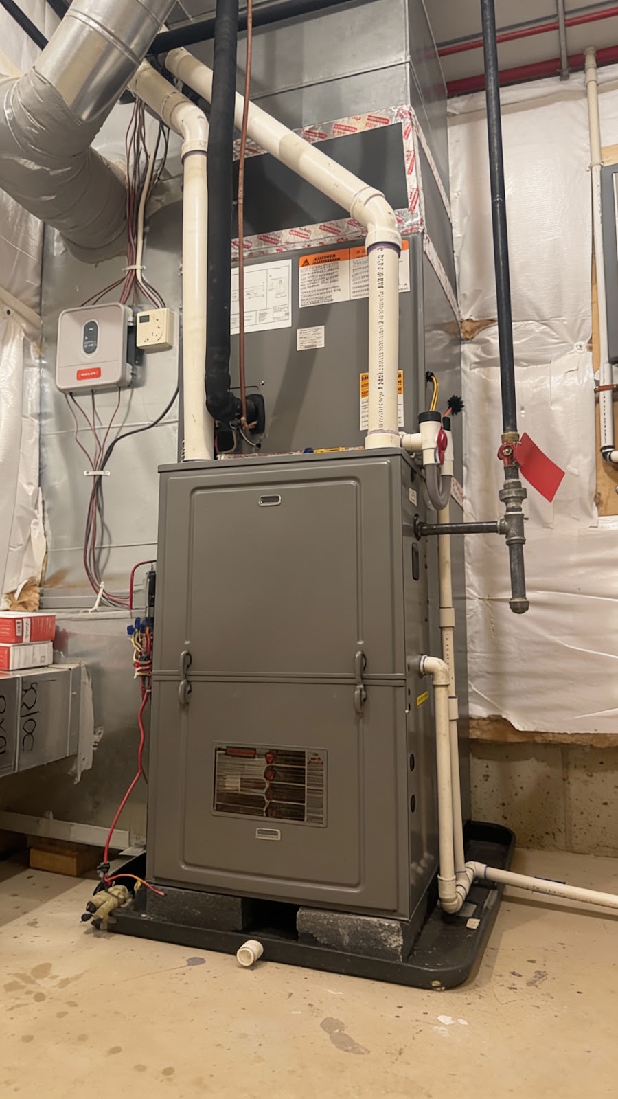 New Rheem furnace installed by Atlantic