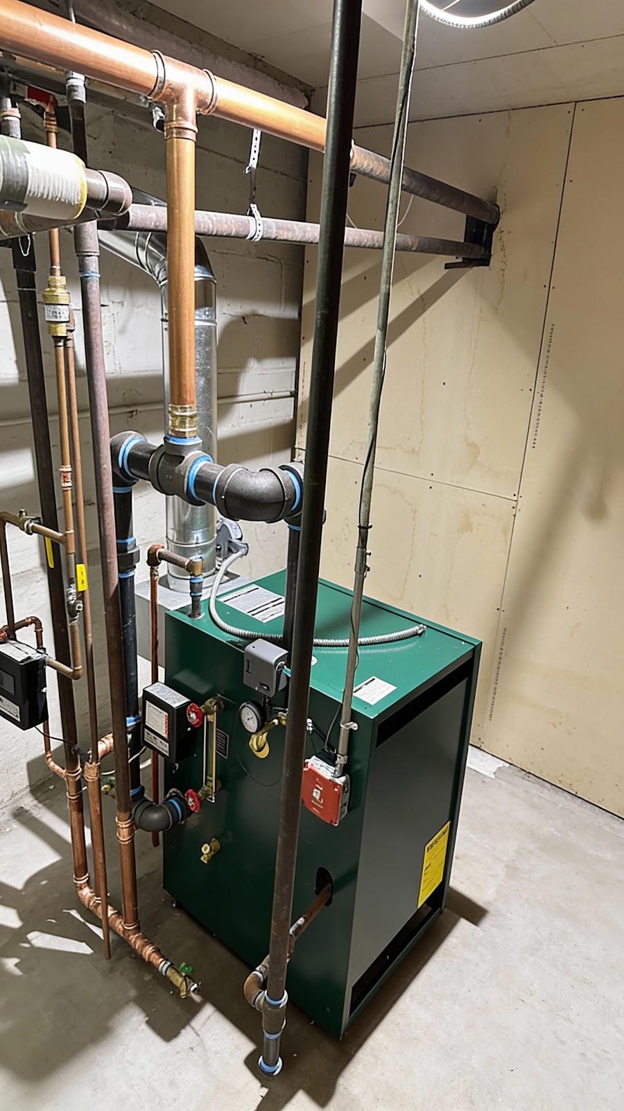 New Weil-McLain boiler installed by Atlantic with fresh copper piping